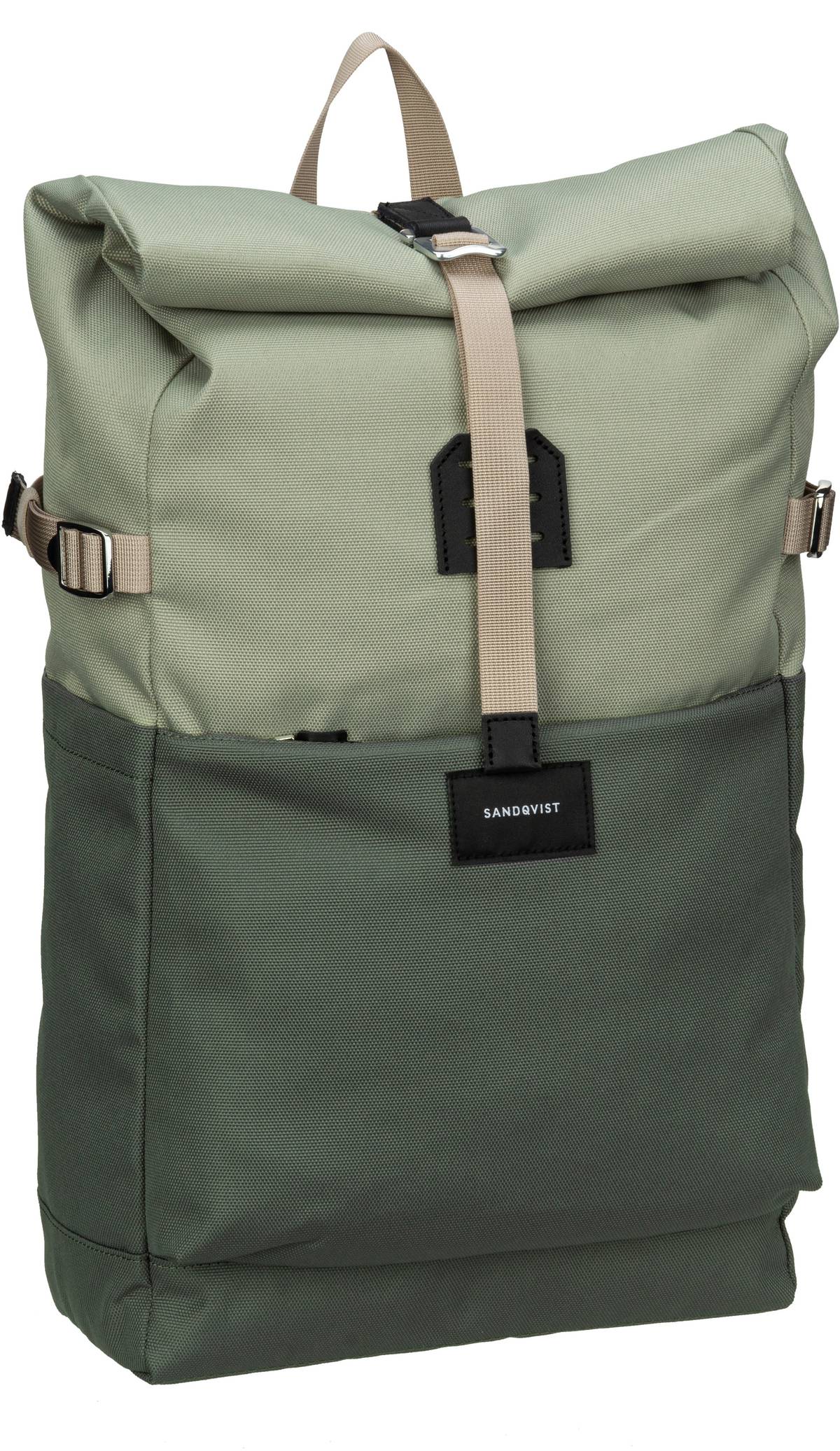 Sandqvist Ilon Rolltop Backpack  in Oliv (11.5 Liter), Rucksack / Backpack von Sandqvist