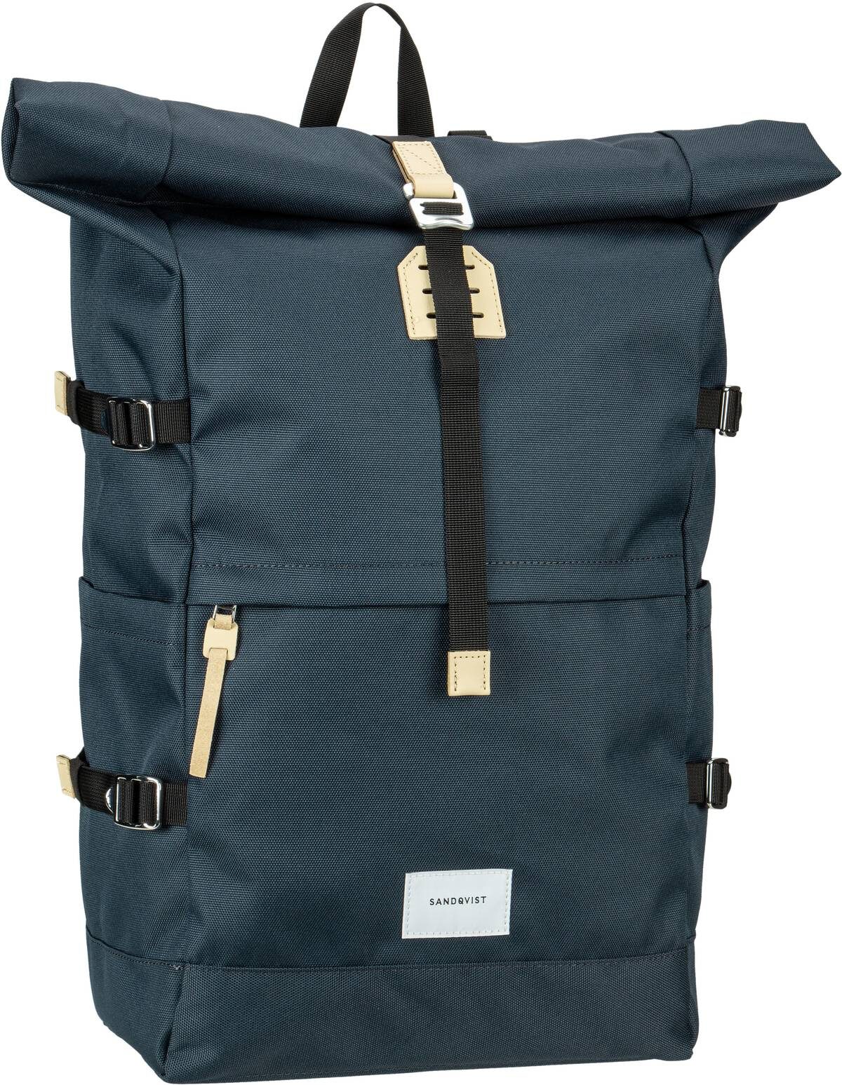 Sandqvist Bernt Rolltop Backpack  in Navy (20 Liter), Laptoprucksack von Sandqvist