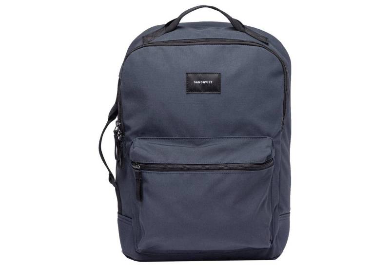 Sandqvist Rucksack August - Rucksack 13" 40 cm (navy with black webbing) von Sandqvist