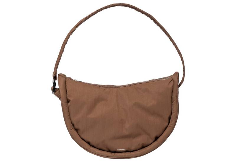 Sandqvist Umhängetasche Curve Half Moon Bag S - Umhängetasche 26 cm (dark taupe) von Sandqvist