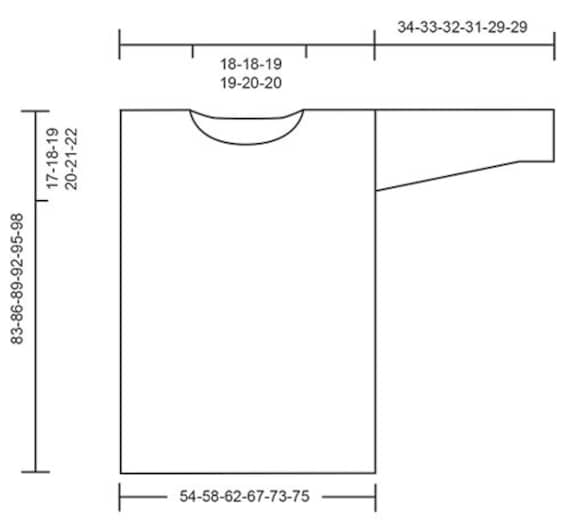 Gestrickter Pullover, Langer Pullover Mit 3/4 Ärmeln in Drops Brushed Alpaca Silk von SandrAndWool