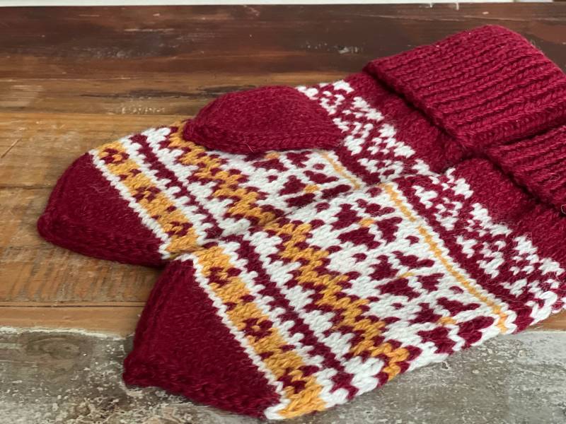 Handgestrickte Handschuhe/100% Wolle Weiche Winter Weihnachtsgeschenk Handgefertigte Accessoires von SandraStJuKnits