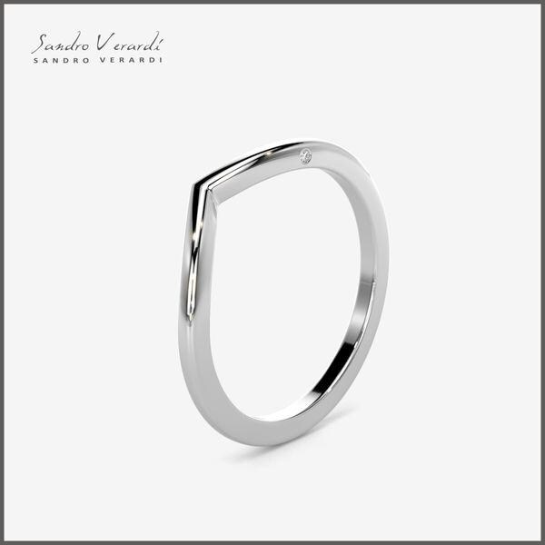 Damen Silberring „Wishbone" Designed Von Sandro Verardi Silber 925/R047-S von SandroVerardi