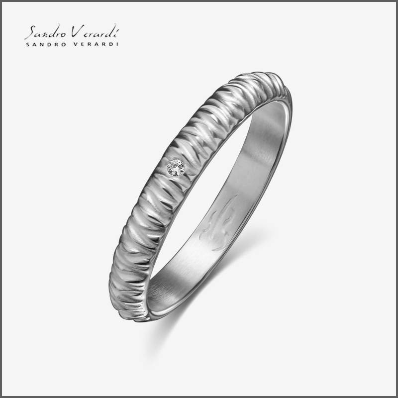 Silberring „Eleganz" Damenring Partnerring Ehering Freundschaftsring /R042-S von SandroVerardi