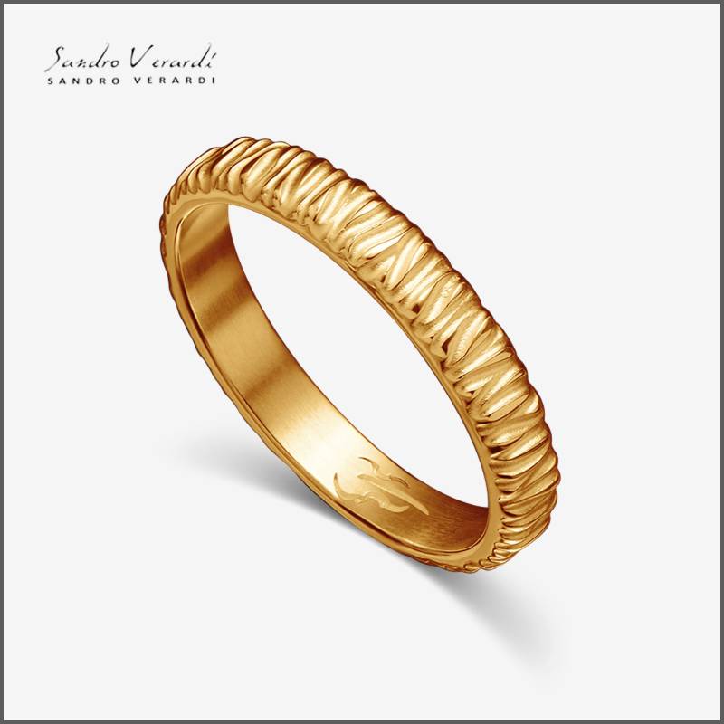 Silberring „Eleganz" Herrenring Partnerring Ehering Freundschaftsring /R041-G von SandroVerardi