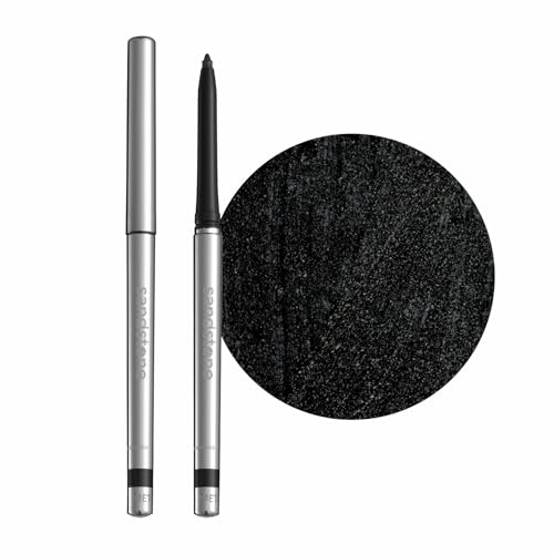 Sandstone Scandinavia Hypoallergener Eyeliner Wasserfest (Black Out) | Parfümfreier Metallischer Veganer und Tierversuchsfreier Augenstift | Farbige Eye-liner für Empfindliche Augen von Sandstone Scandinavia