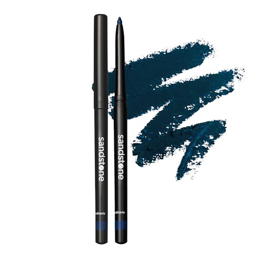 Sandstone Scandinavia Hypoallergener Waterproof Eyeliner Blau | Eyeliner für Empfindliche Augen | Parfümfreier Veganer und Tierversuchsfreier Augenstift von Sandstone Scandinavia