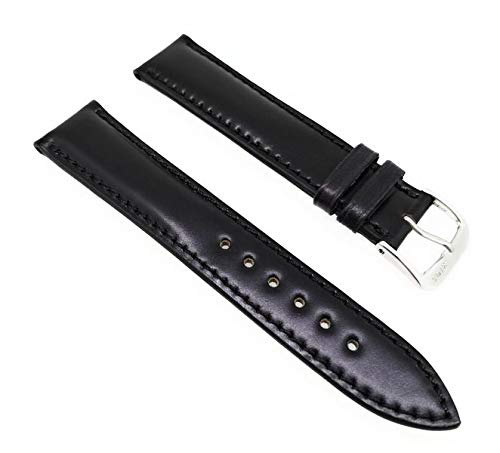 Sandtuhr Rios Cordovan Uhrenarmband Chicago 22mm schwarz Vollumbugband Made in Germany von Sandtuhr