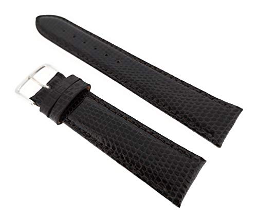 Sandtuhr Uhrenarmband echt Eidechse 18mm Mokka braun Made in Germany von Sandtuhr