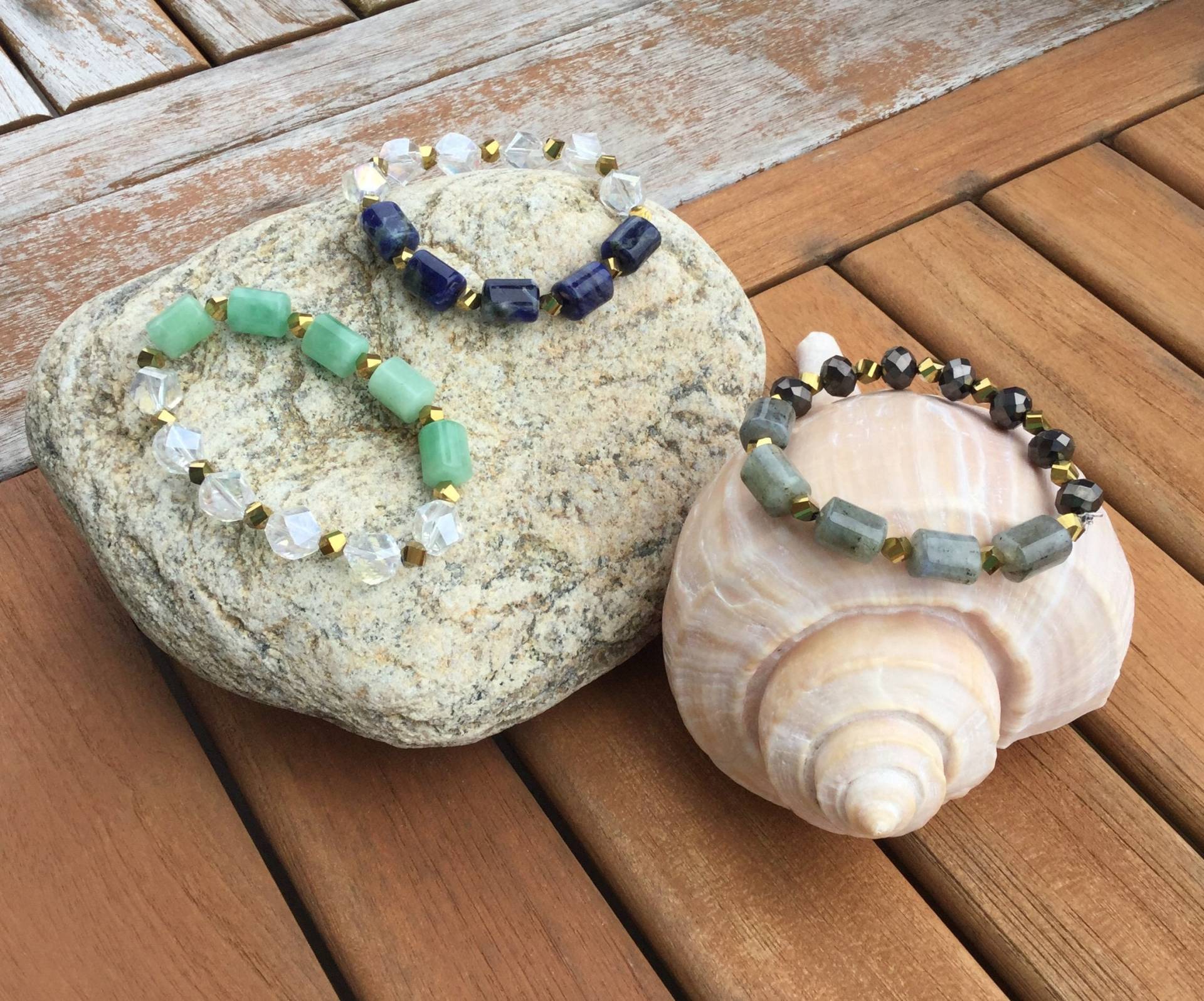 Labradorit, Jade Oder Lapis Lazuli Edelstein & Kristall Armbänder, Auffallende Natürliche Steine Labradorit, Jade Oder Lapis Lazuli Edelstein & Kristall Armbänder, Auffallende Natürliche Steine von SandyIslandJewels