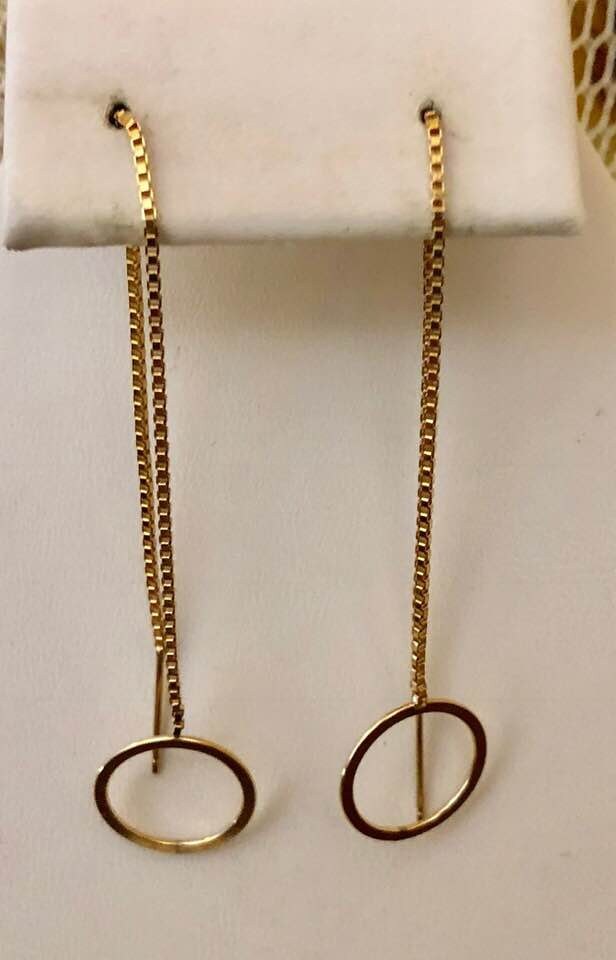 14K Gold Gefüllte Ohrfäden von SandyNationJewelry