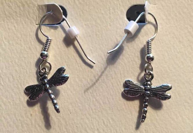 Auf Bestellung Libelle Sterling Silber Ohrringe 219 von SandyNationJewelry