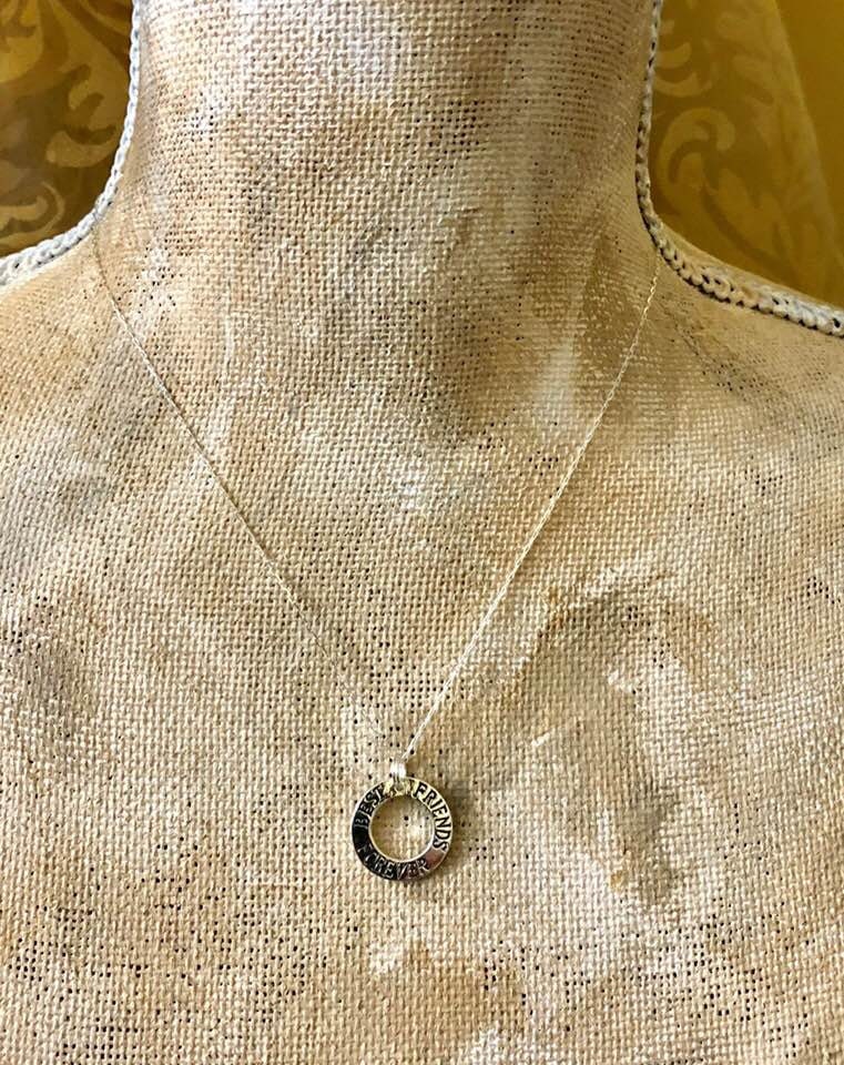 Beste Freunde Für Immer Halskette Ssn8 von SandyNationJewelry