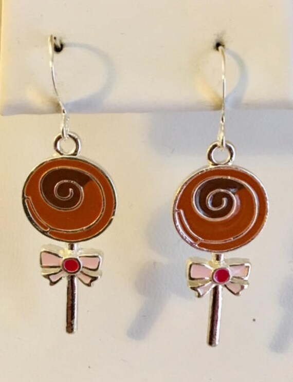 Circle Swirl Lollipop Süße Ohrringe von SandyNationJewelry