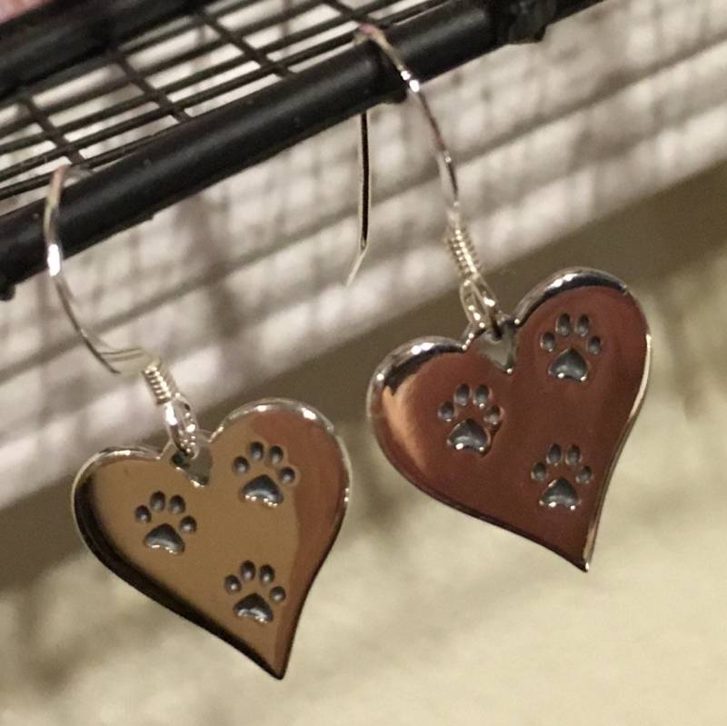 Drei Tatzen Nacht Ohrringe Sterling Silber 212 von SandyNationJewelry