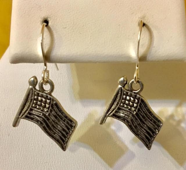 Flagge Ohrringe 030 von SandyNationJewelry