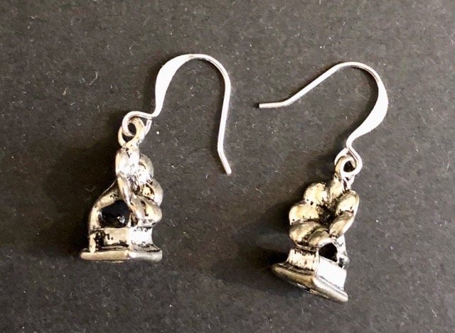 Grammophon Ohrringe 132 von SandyNationJewelry