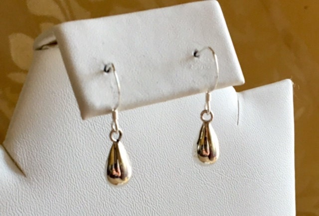 Große Tropfen Sterling Silber Ohrringe 281 von SandyNationJewelry