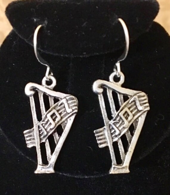 Harfe Ohrringe 861 von SandyNationJewelry