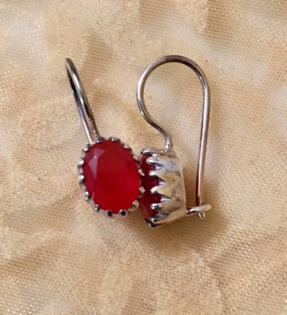 Karneol 423 Sterling Silber Ohrringe von SandyNationJewelry