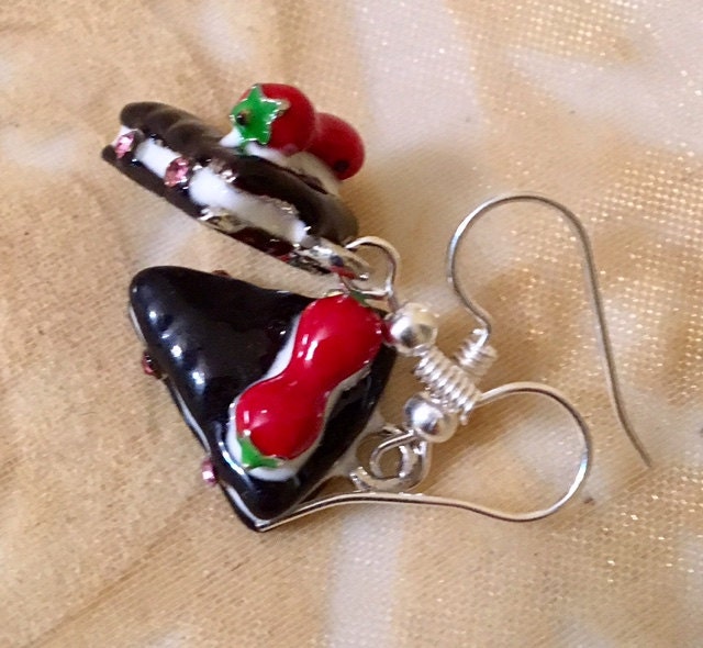 Kuchenstück Ohrringe 153 von SandyNationJewelry