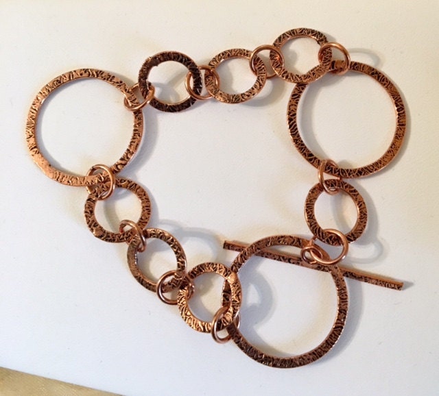 Kupfer Großes Und Kleines Gliederarmband 657 von SandyNationJewelry