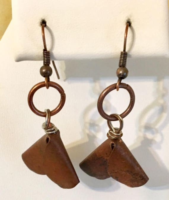 Kupfer Überzogene Ohrringe - Trendy 233 von SandyNationJewelry