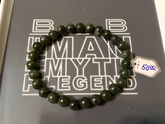 Nephrit Jade Edelstein Herren Armband 677 von SandyNationJewelry