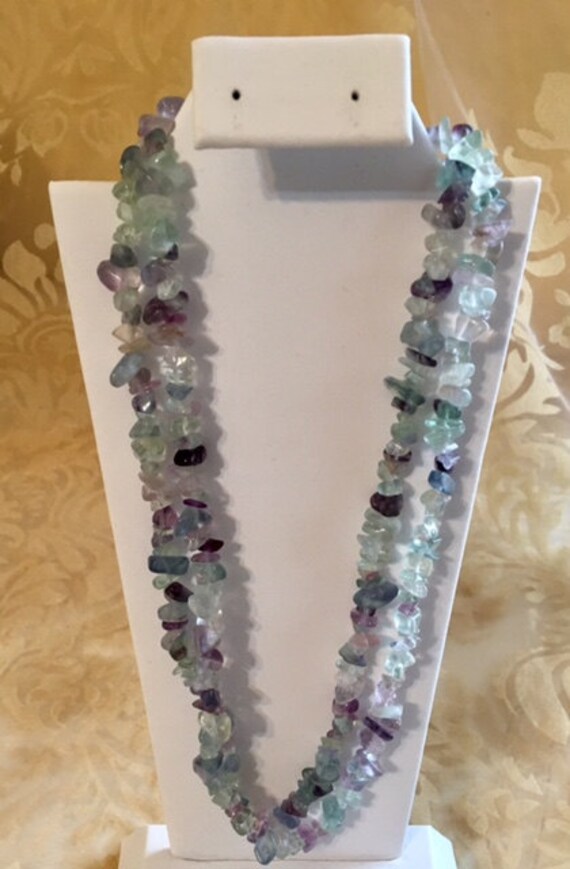 Regenbogen Fluorit 34 "stränge 2011 von SandyNationJewelry