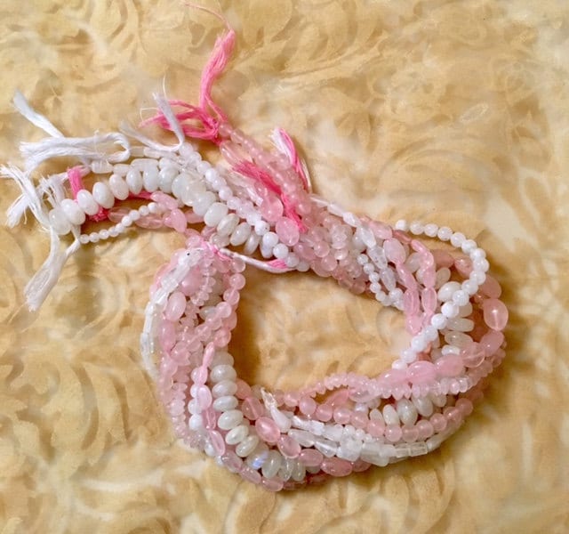 Rosenquarz Mix Aus 10 Strängen 2015 von SandyNationJewelry