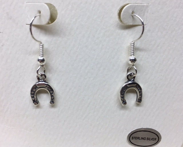 Silber Lucky Schuh Sterling Ohrringe 352 von SandyNationJewelry