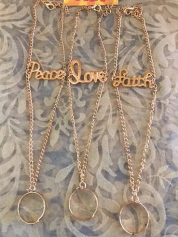 Vergoldeter Stahl Verstellbarer Ring/Armband Schmuck 849 von SandyNationJewelry