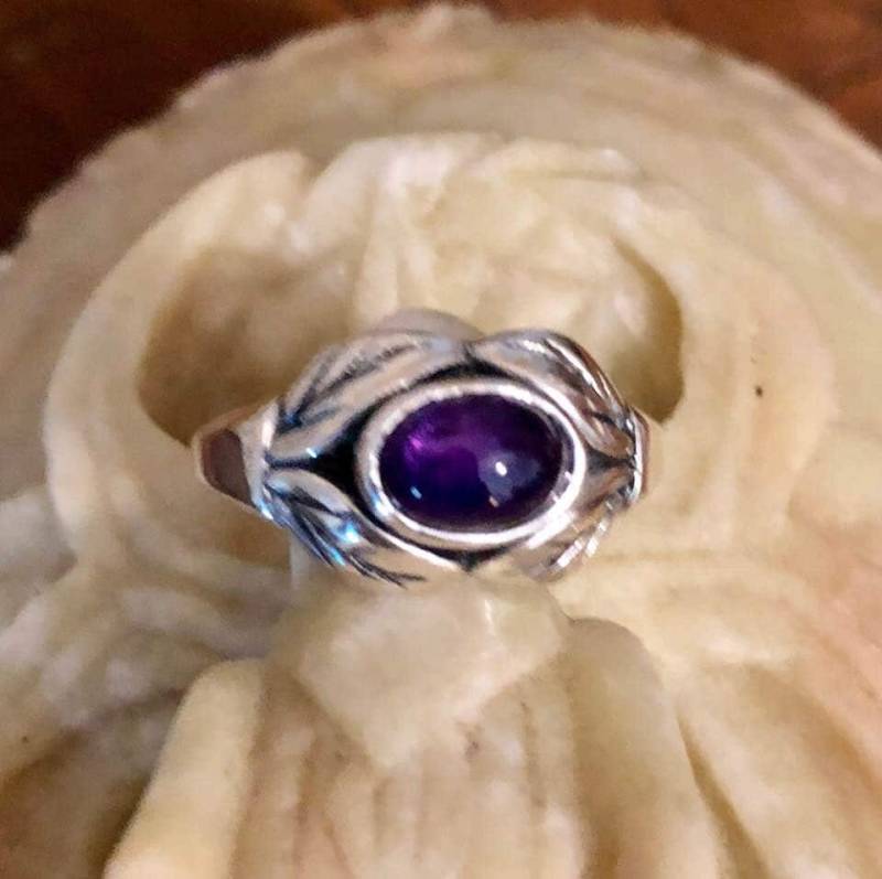 sterling Silber Amethyst Ring 923 von SandyNationJewelry