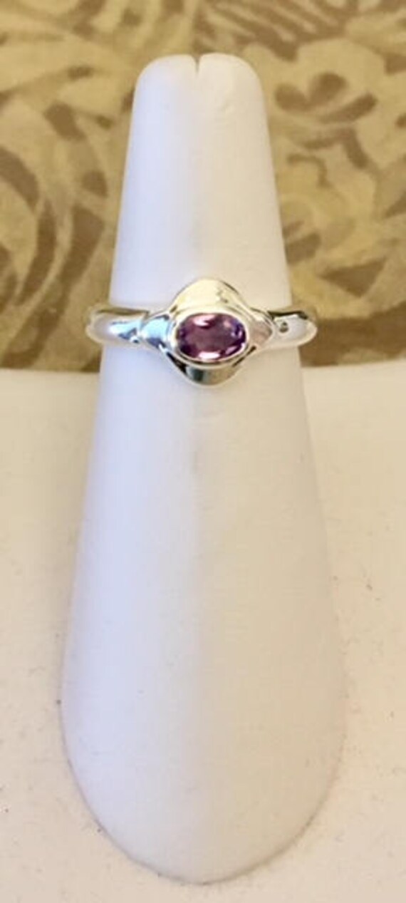 sterling Silber Amethyst Ring 952 von SandyNationJewelry