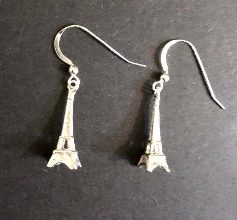 sterling Silber Eiffelturm Ohrringe 305 von SandyNationJewelry