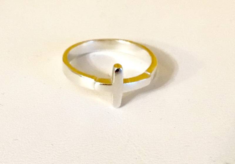 sterling Silber Kreuz Ring 901 von SandyNationJewelry