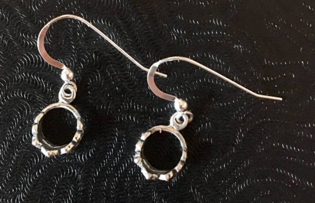 sterling Silber Kronen-Ohrringe 237 von SandyNationJewelry