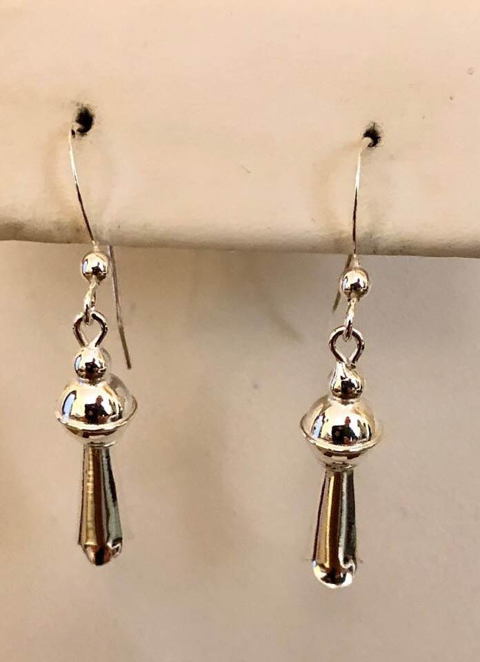 sterling Silber Kürbisblüten Ohrringe 395 von SandyNationJewelry