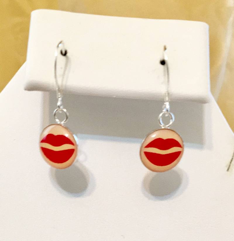 sterling Silber Kuss Ohrringe 271 von SandyNationJewelry