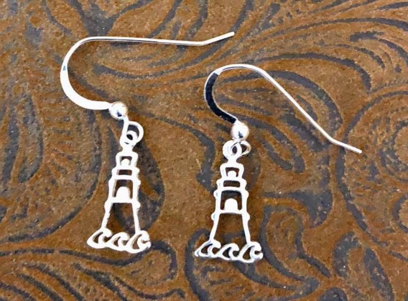 sterling Silber Leuchtturm Ohrringe 239 von SandyNationJewelry