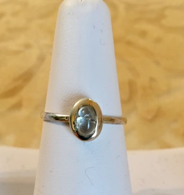 sterling Silber Mondstein Ring 905 von SandyNationJewelry