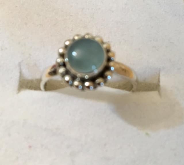 sterling Silber Mondstein Ring 982 von SandyNationJewelry