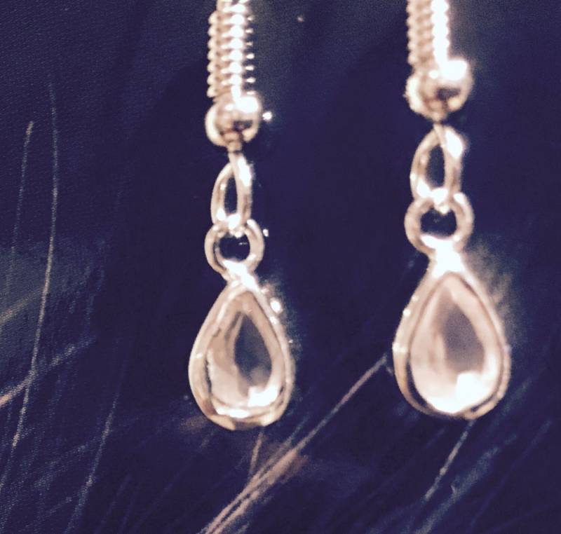 sterling Silber Rosenquarz Ohrringe 443 von SandyNationJewelry