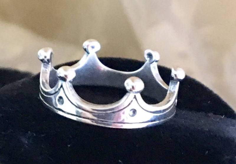 sterling Silber Royal Tierra Krone Königin Prinzessin Ring 943 von SandyNationJewelry