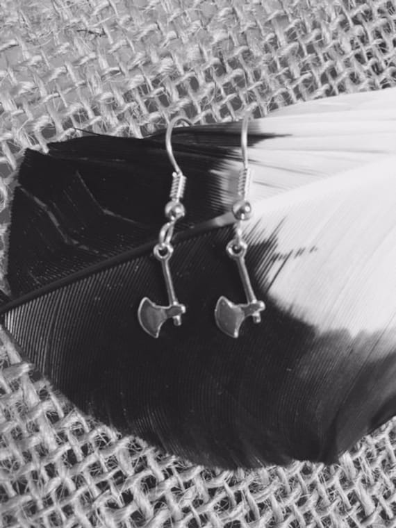 sterling Silber Tomahawk Ohrringe 392 von SandyNationJewelry