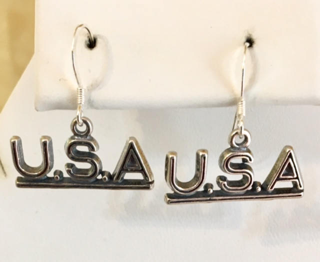 sterling Silber U. S. A. Ohrringe 214 von SandyNationJewelry