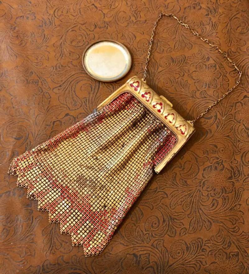 Vintage 1920 Withing Daisy Mesh Metall Geldbörse Rare Ba008 von SandyNationVintage