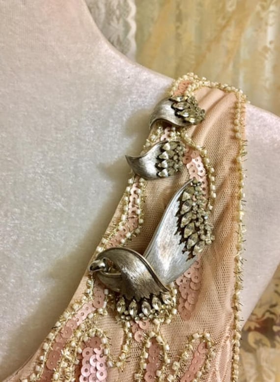 Vintage Brautschmuck J.j. Schleifen Brosche Und Ohrringe Set 801 von SandyNationVintage