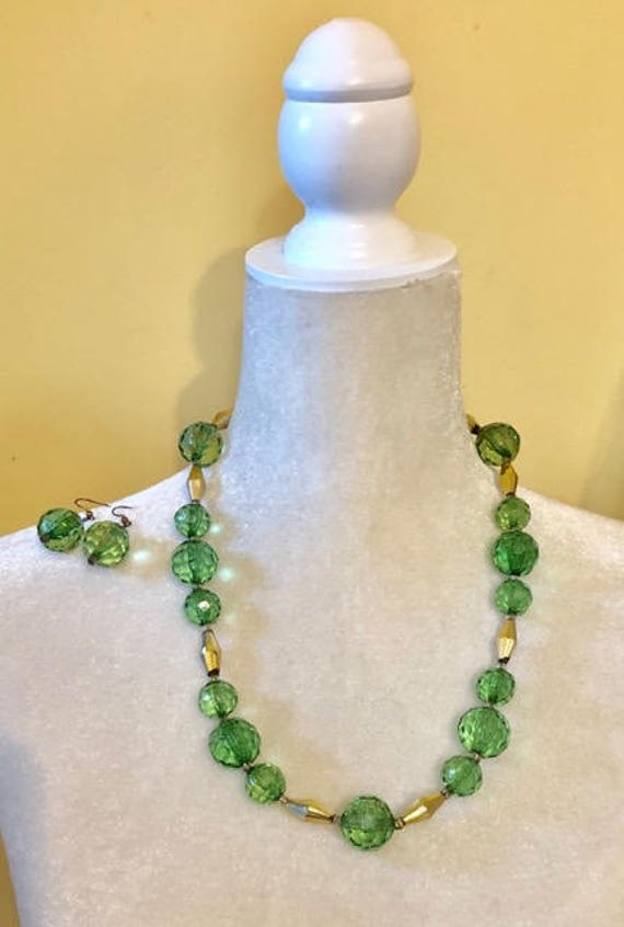 Vintage Facettenperlen Set 773 von SandyNationVintage