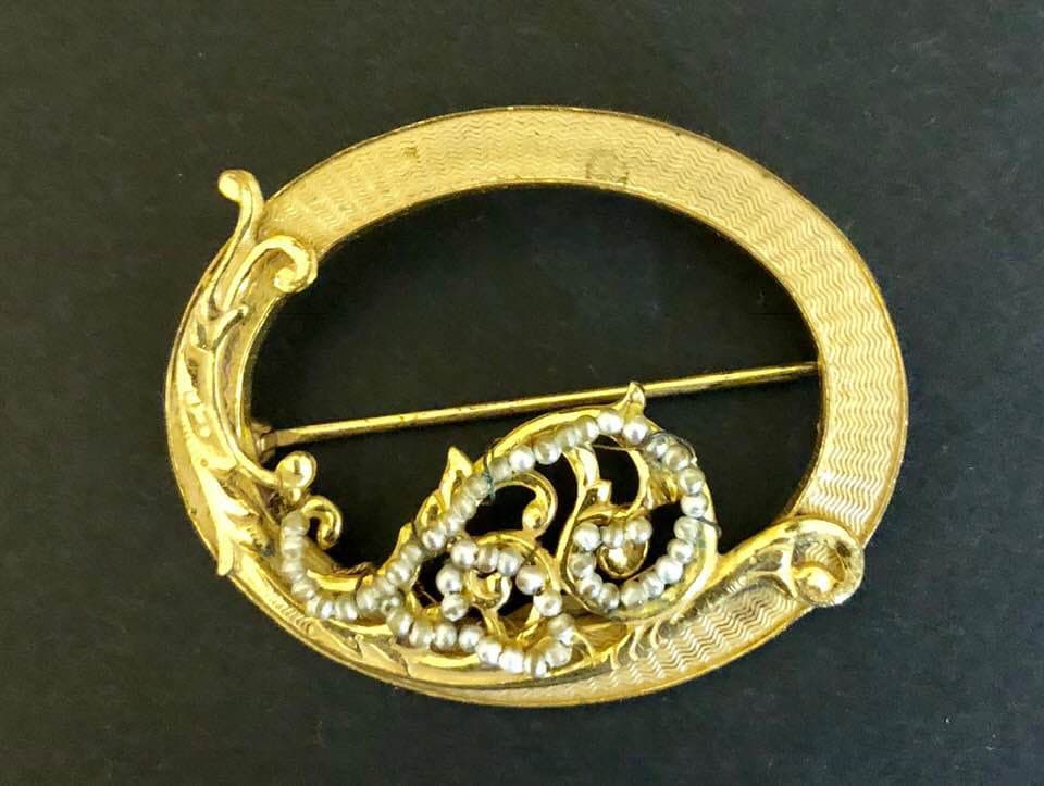 Vintage Miriam Haskell Brosche 207 von SandyNationVintage